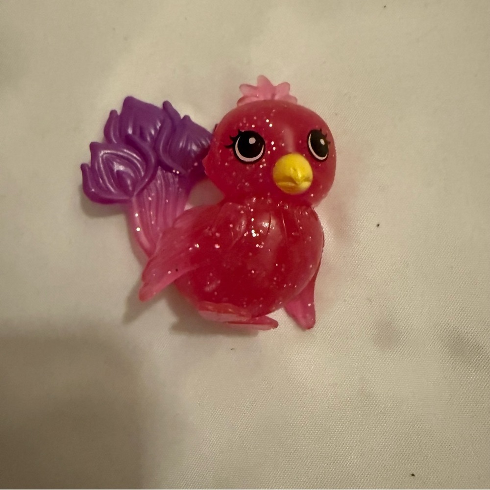 Like New Barbie Mermaid Power Pink Sparkle Phoenix Pet Figure